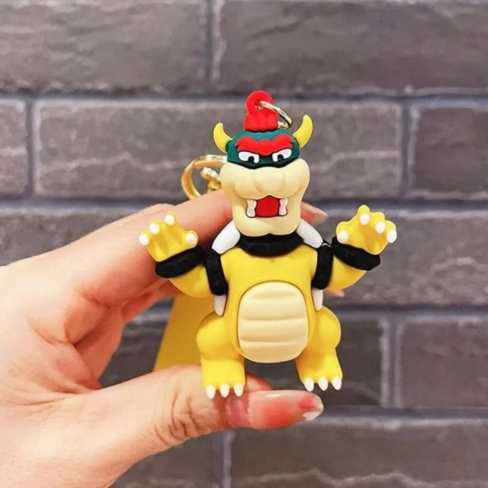 Bowser Super Mario Figure Keychain Strap Bag Charm